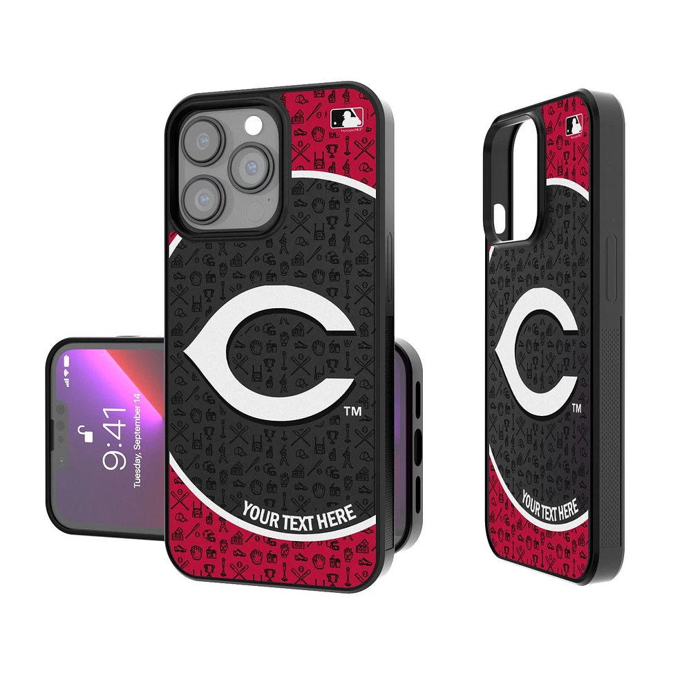 Cincinnati Reds Circle Design Personalized iPhone Bump Case