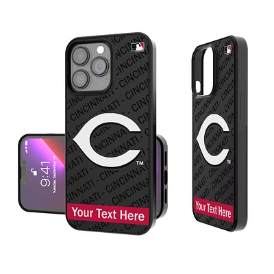 Cincinnati Reds Tilt Design Personalized iPhone Bump Case