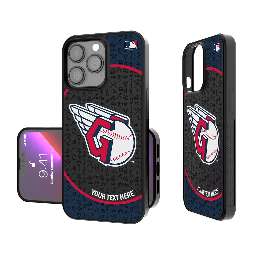 Cleveland Guardians Circle Design Personalized iPhone Bump Case