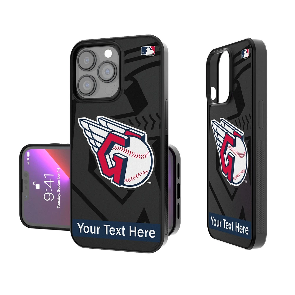 Cleveland Guardians Tilt Design Personalized iPhone Bump Case