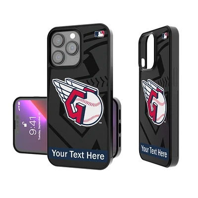 Cleveland Guardians Tilt Design Personalized iPhone Bump Case