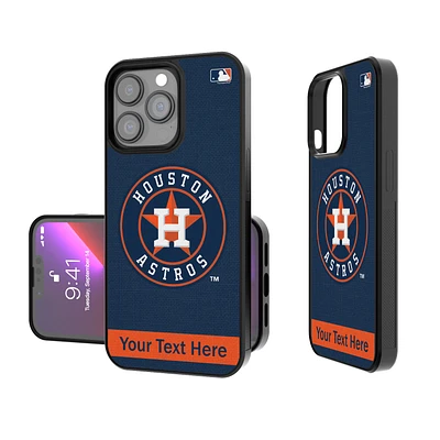 Houston Astros Stripe Design Personalized iPhone Bump Case