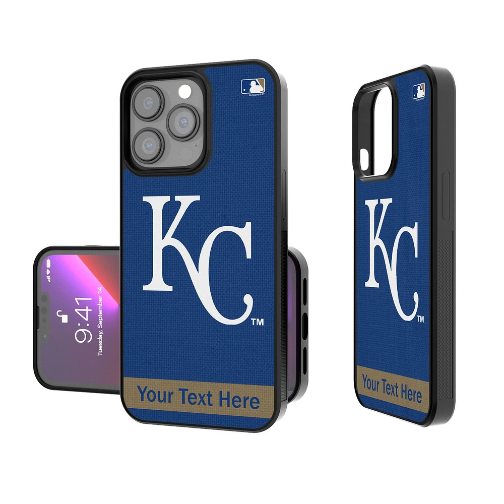 Kansas City Royals Stripe Design Personalized iPhone Bump Case