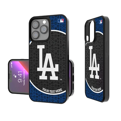 Los Angeles Dodgers Circle Design Personalized iPhone Bump Case
