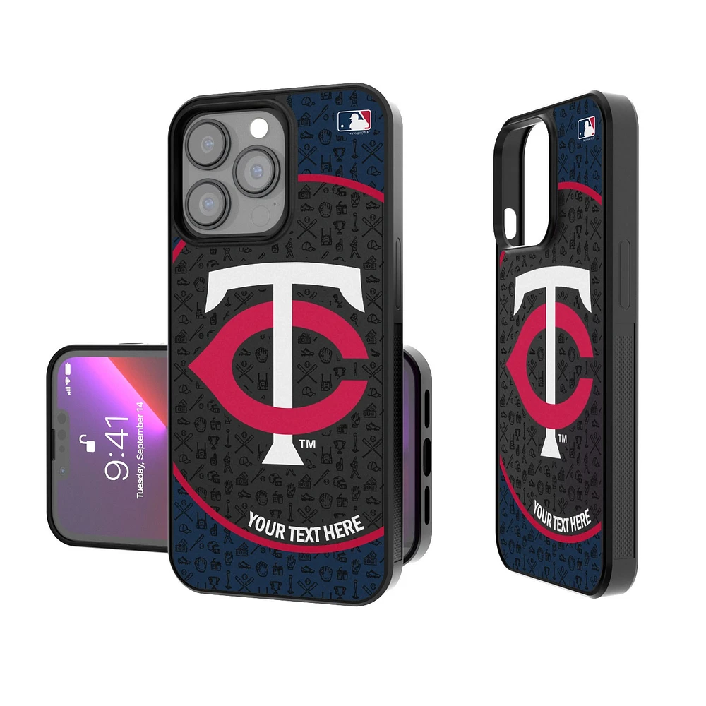 Minnesota Twins Circle Design Personalized iPhone Bump Case