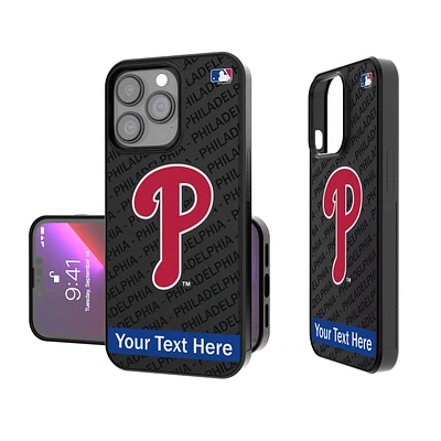 Philadelphia Phillies Tilt Design Personalized iPhone Bump Case