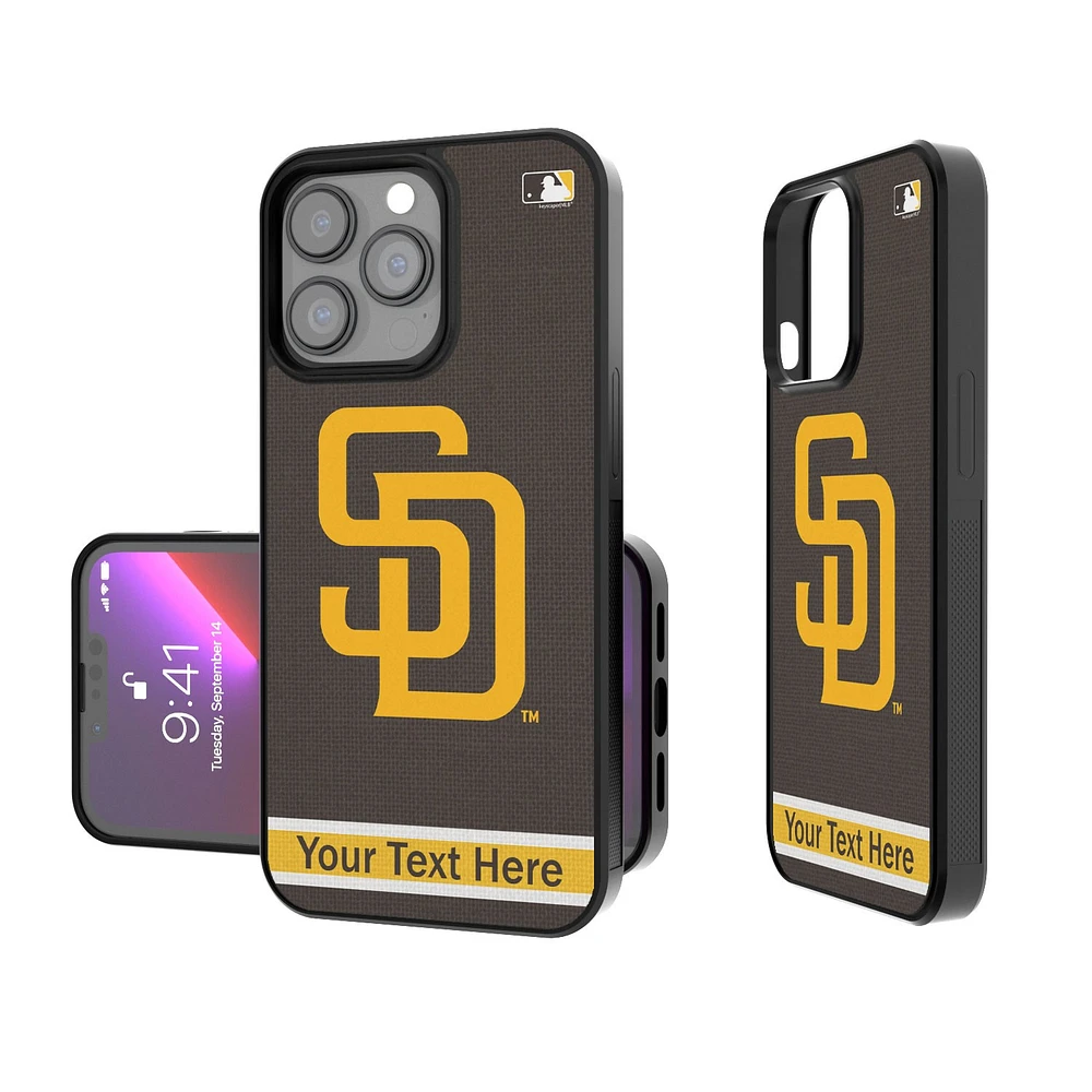 San Diego Padres Stripe Design Personalized iPhone Bump Case