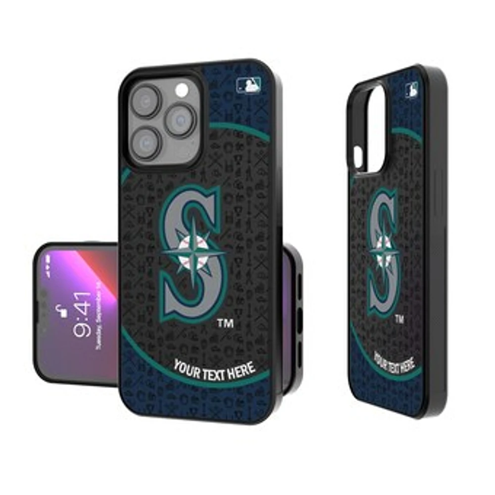 Seattle Mariners Circle Design Personalized iPhone Bump Case