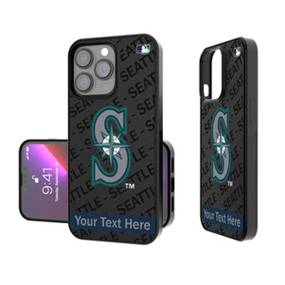 Seattle Mariners Tilt Design Personalized iPhone Bump Case