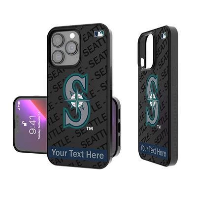 Seattle Mariners Tilt Design Personalized iPhone Bump Case