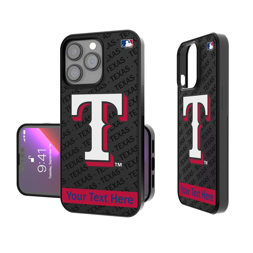 Texas Rangers Tilt Design Personalized iPhone Bump Case
