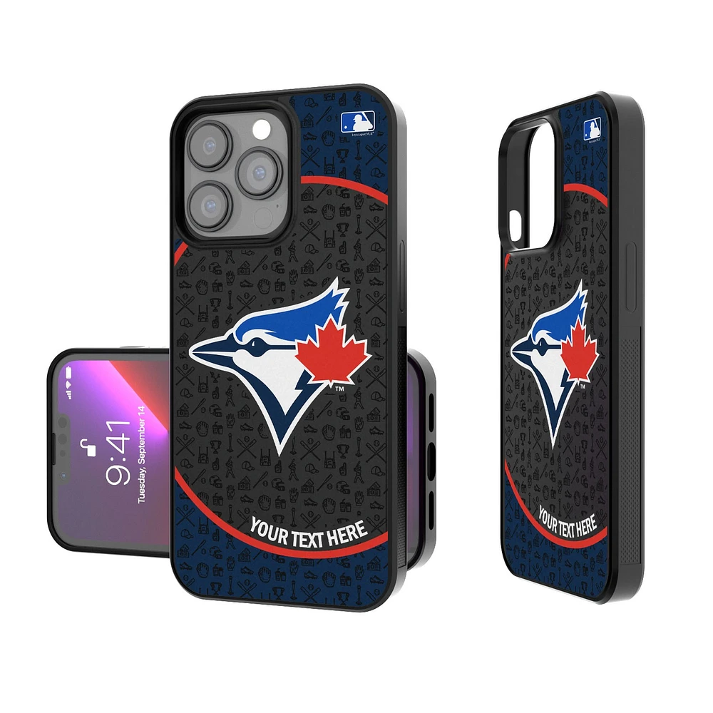 Toronto Blue Jays Circle Design Personalized iPhone Bump Case