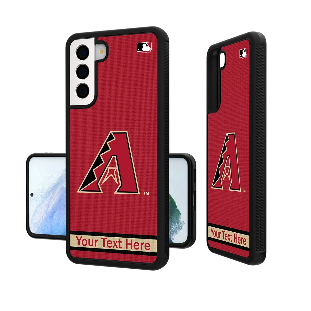 Arizona Diamondbacks Stripe Design Personalized Galaxy Bump Case