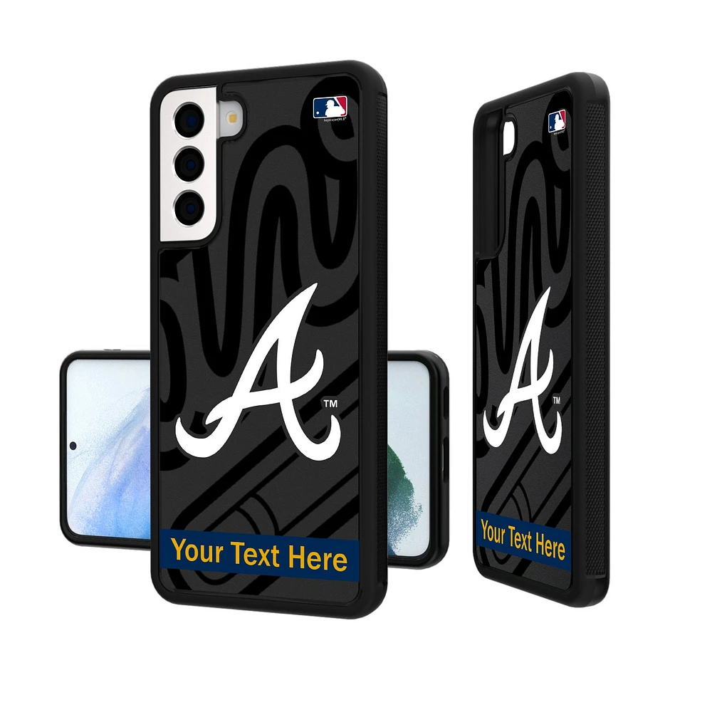 Atlanta Braves Tilt Design Personalized Galaxy Bump Case