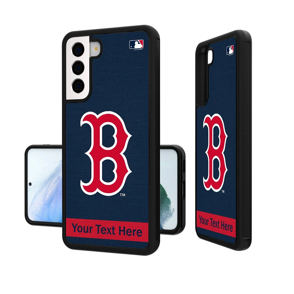 Boston Red Sox Stripe Design Personalized Galaxy Bump Case