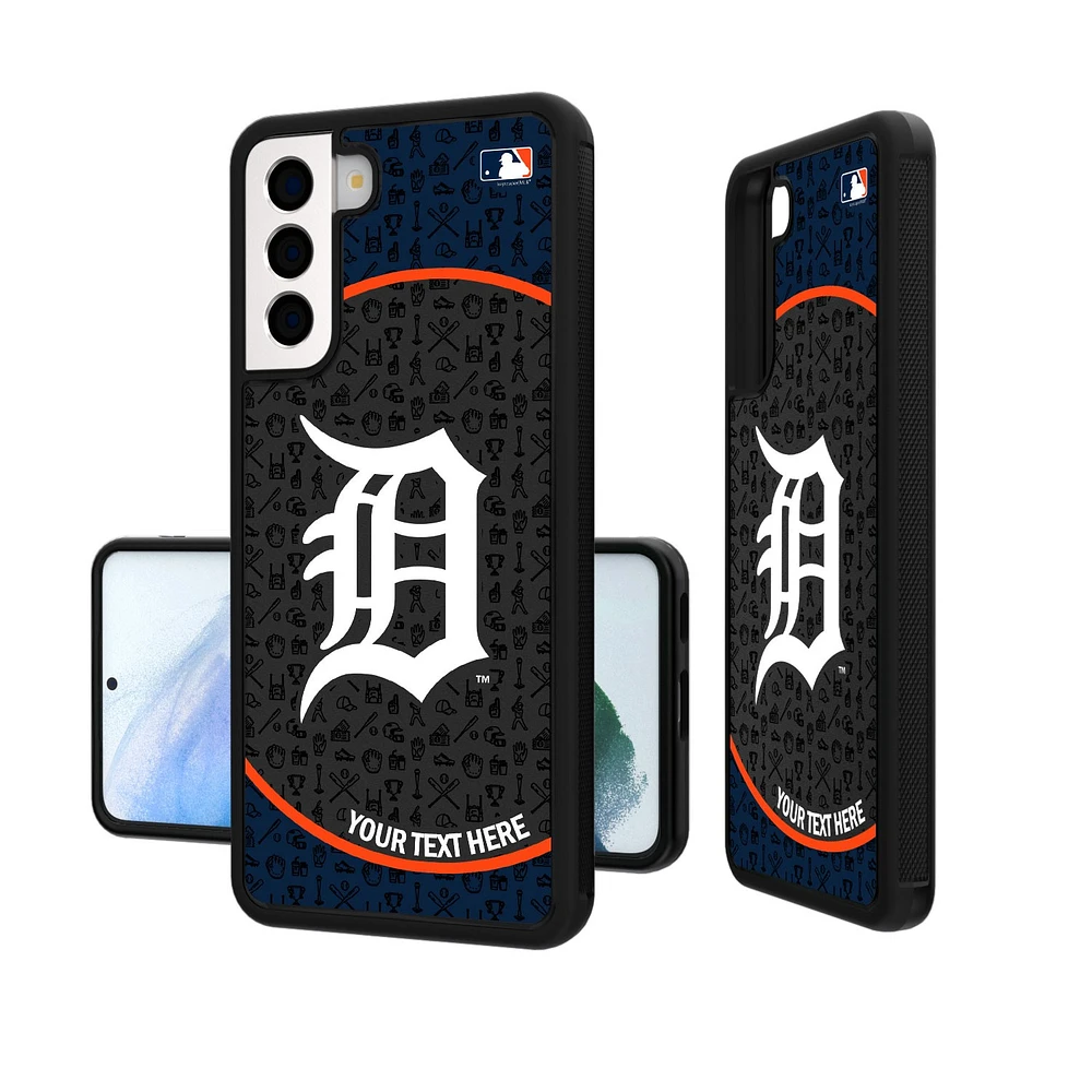 Detroit Tigers Circle Design Personalized Galaxy Bump Case