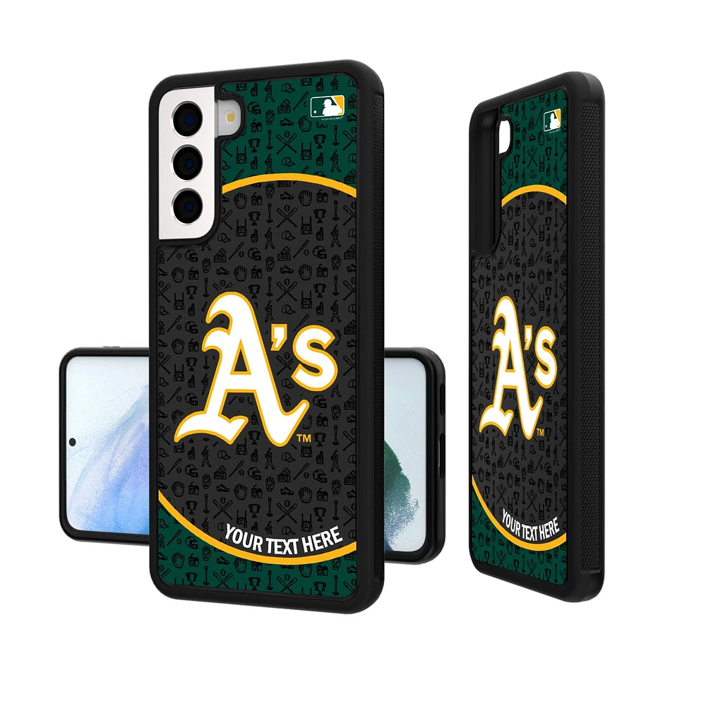 Athletics Circle Design Personalized Galaxy Bump Case