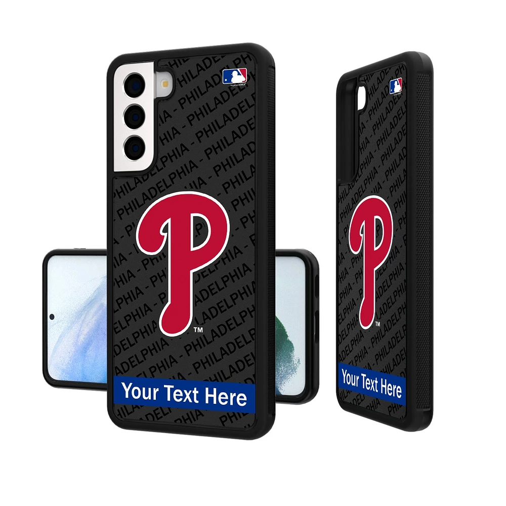 Philadelphia Phillies Tilt Design Personalized Galaxy Bump Case