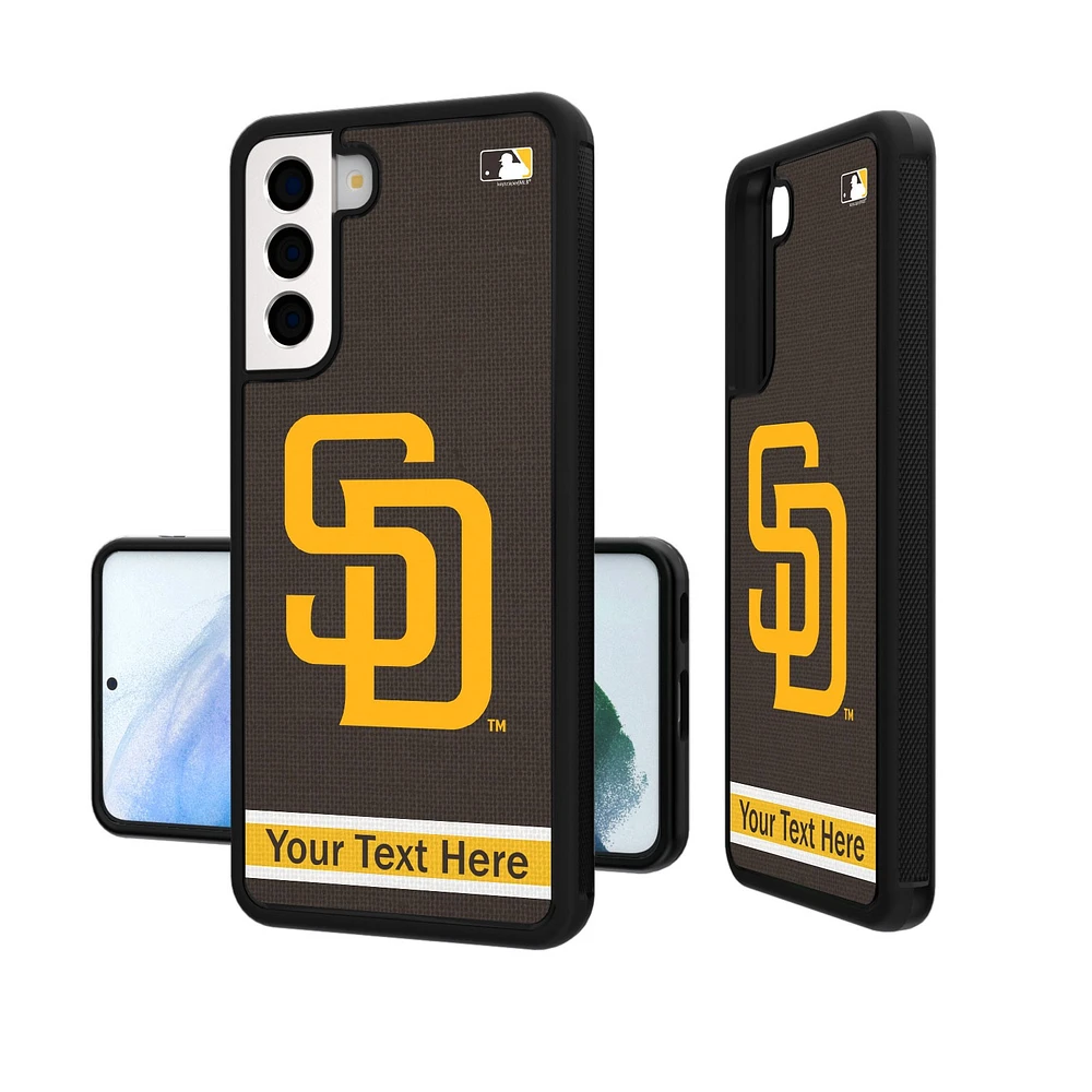 San Diego Padres Stripe Design Personalized Galaxy Bump Case