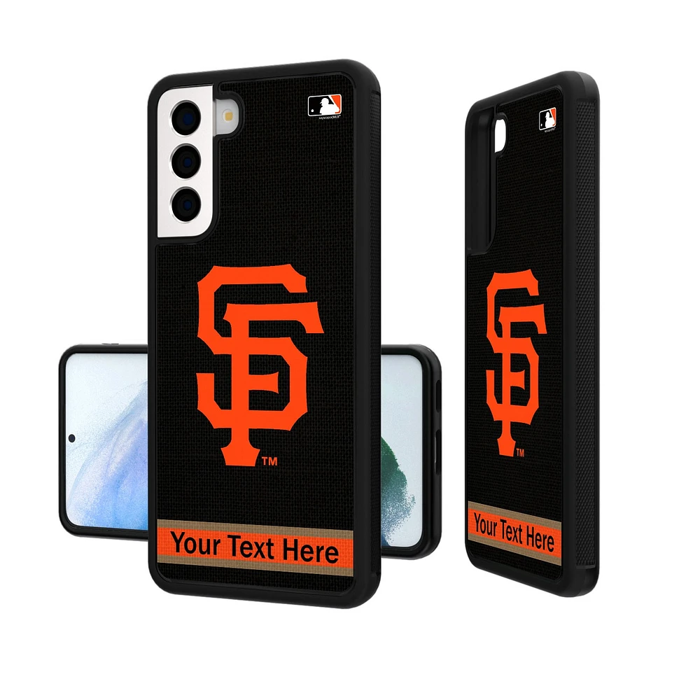 San Francisco Giants Stripe Design Personalized Galaxy Bump Case