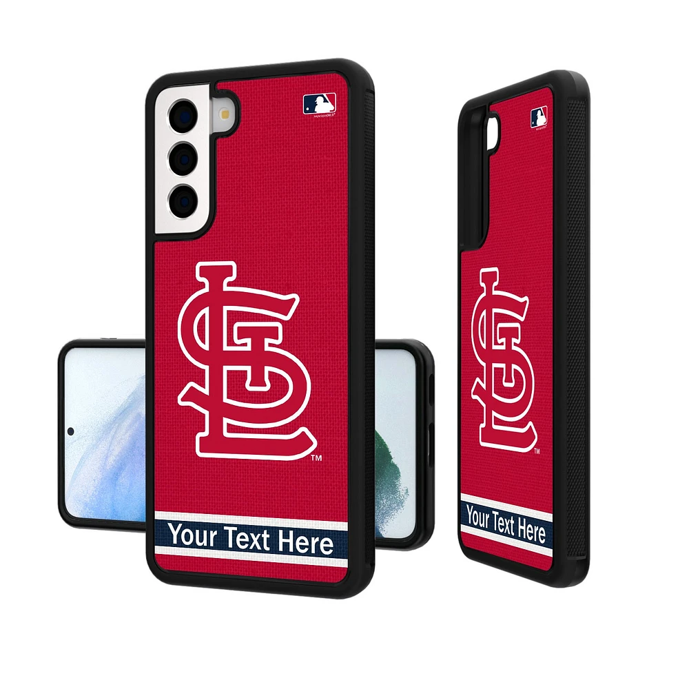 St. Louis Cardinals Stripe Design Personalized Galaxy Bump Case