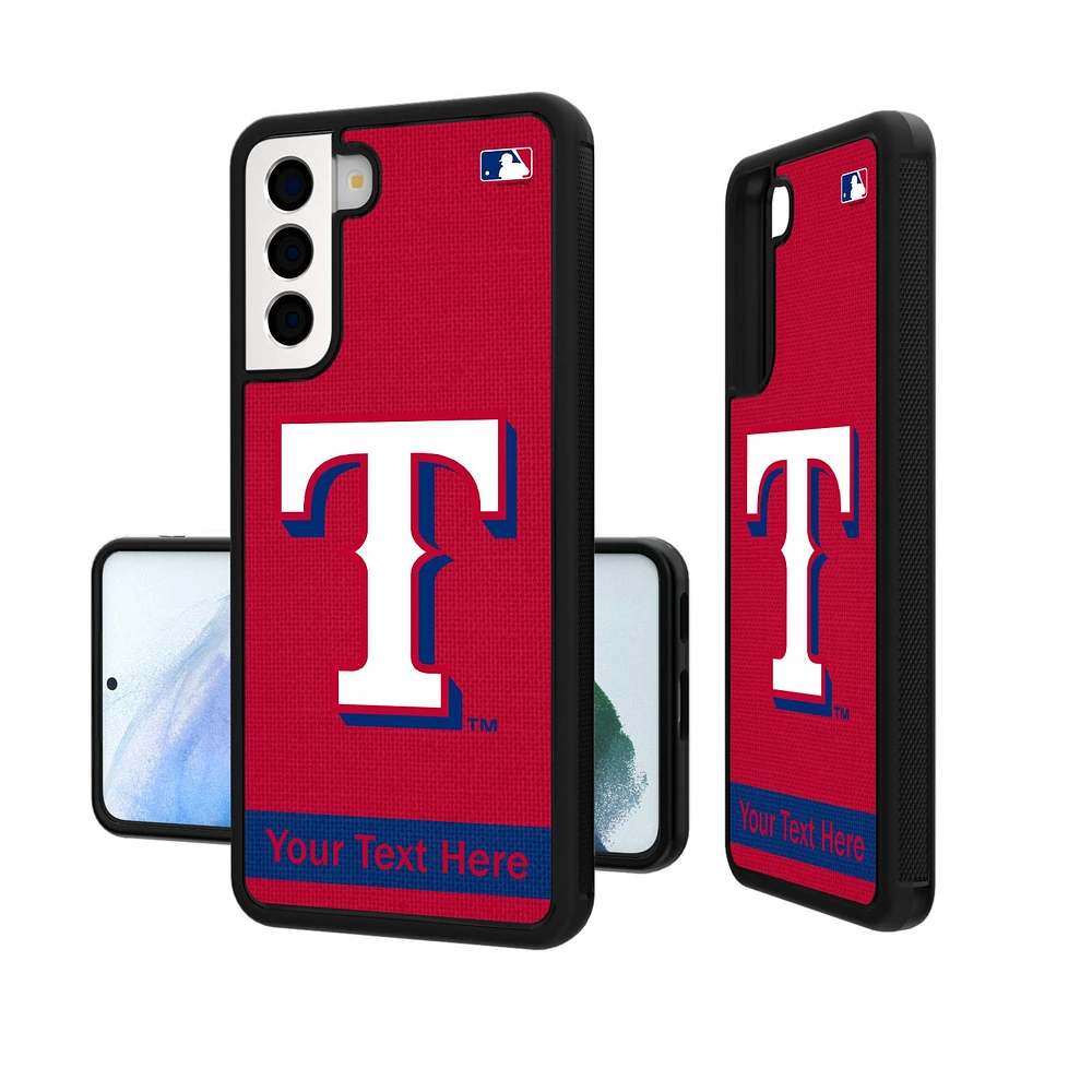 Texas Rangers Stripe Design Personalized Galaxy Bump Case