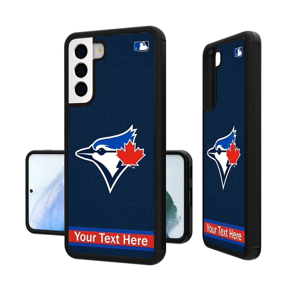 Toronto Blue Jays Stripe Design Personalized Galaxy Bump Case
