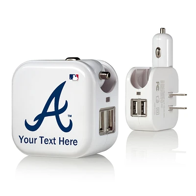 Atlanta Braves Personalized 2-In-1 USB Charger
