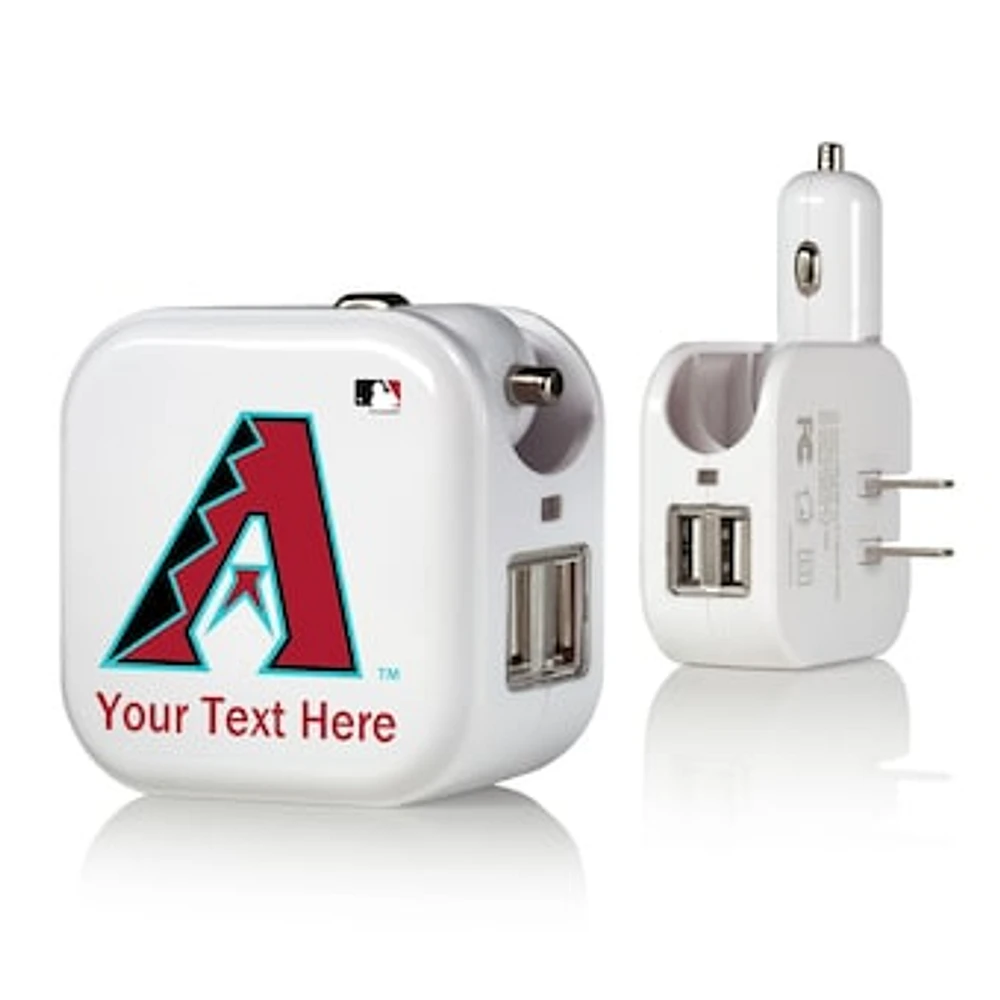 Arizona Diamondbacks Personalized 2-In-1 USB Charger