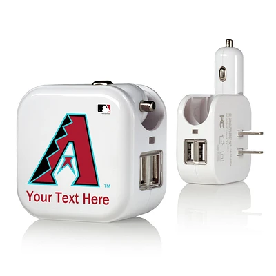 Arizona Diamondbacks Personalized 2-In-1 USB Charger