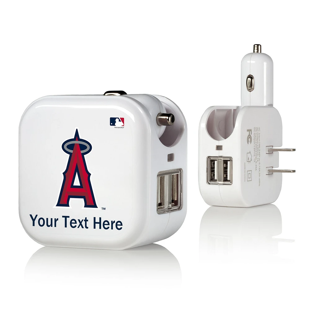 Los Angeles Angels Personalized 2-In-1 USB Charger