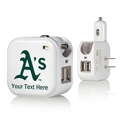 Athletics Personalized 2-In-1 USB Charger
