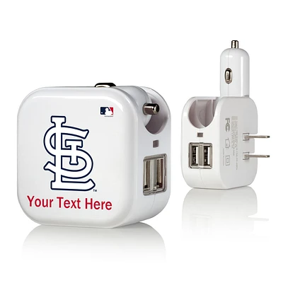 St. Louis Cardinals Personalized 2-In-1 USB Charger