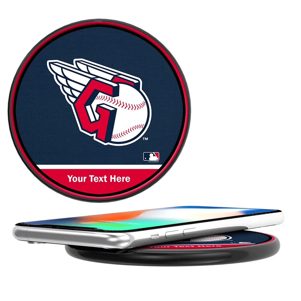 Cleveland Guardians Personalized 10-Watt Wireless Phone Charger