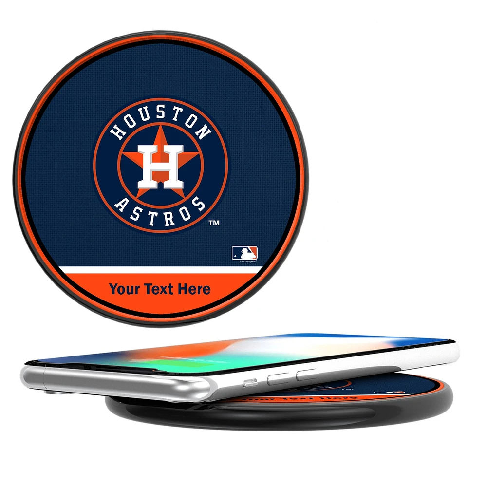 Houston Astros Personalized 10-Watt Wireless Phone Charger