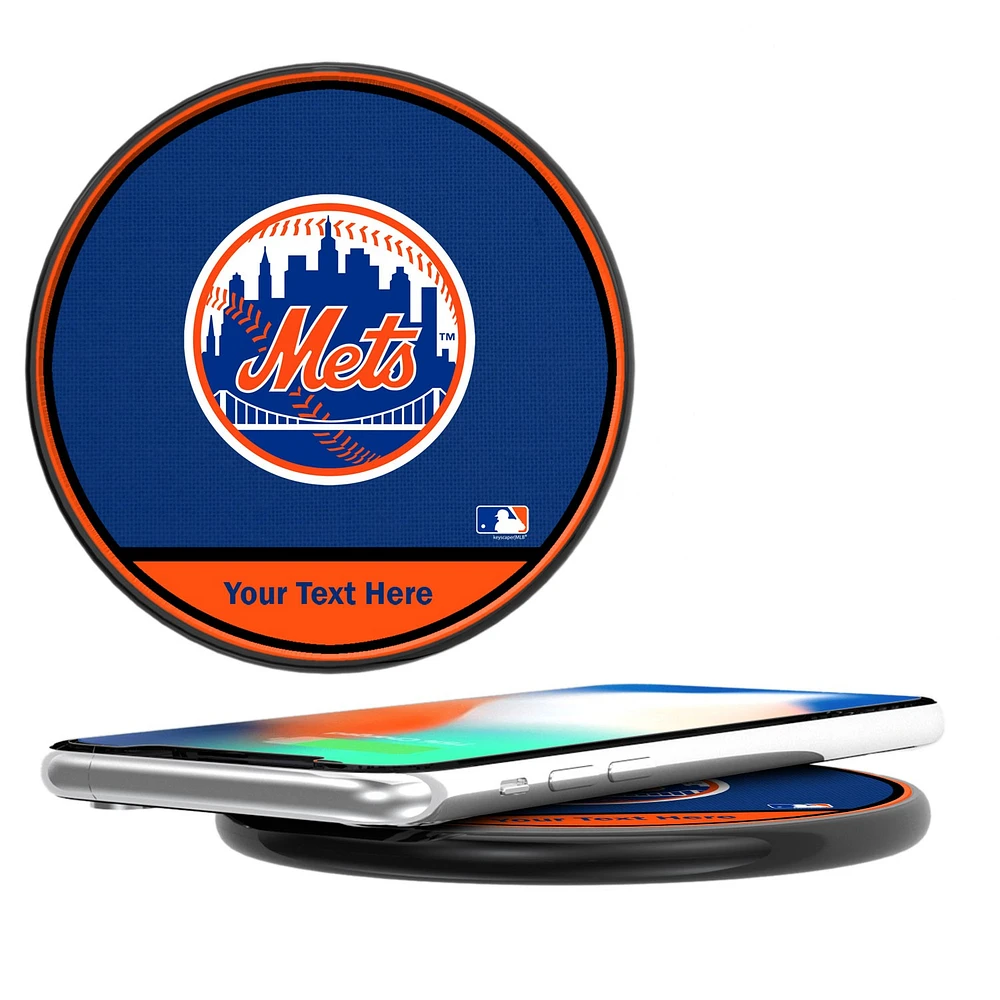 New York Mets Personalized 10-Watt Wireless Phone Charger