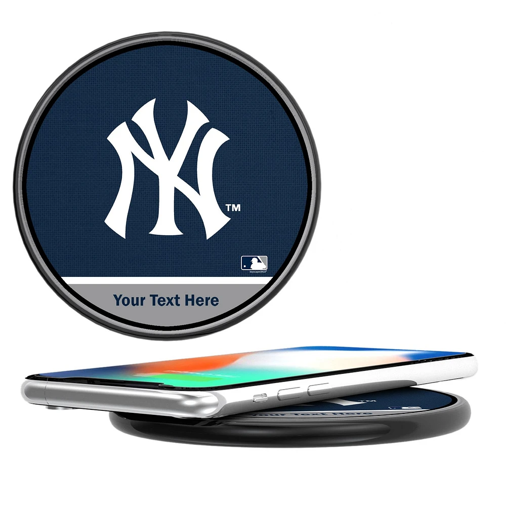 New York Yankees Personalized 10-Watt Wireless Phone Charger