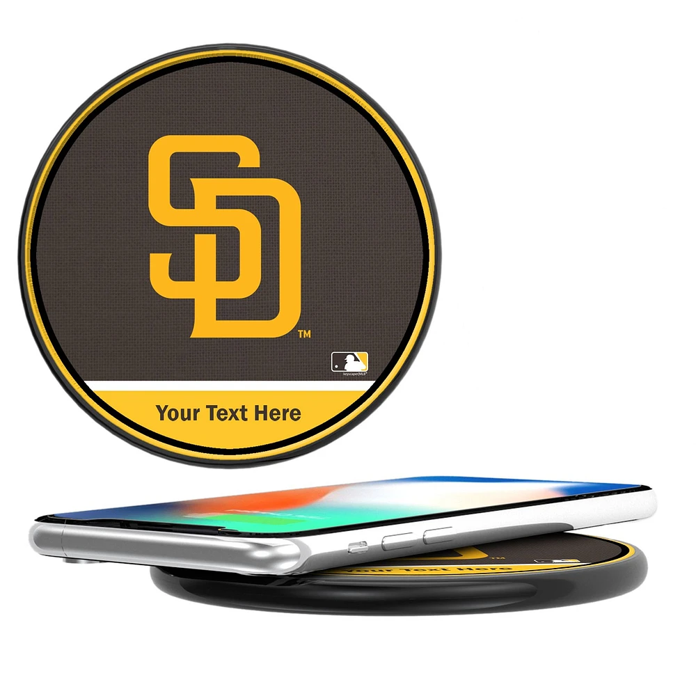 San Diego Padres Personalized 10-Watt Wireless Phone Charger