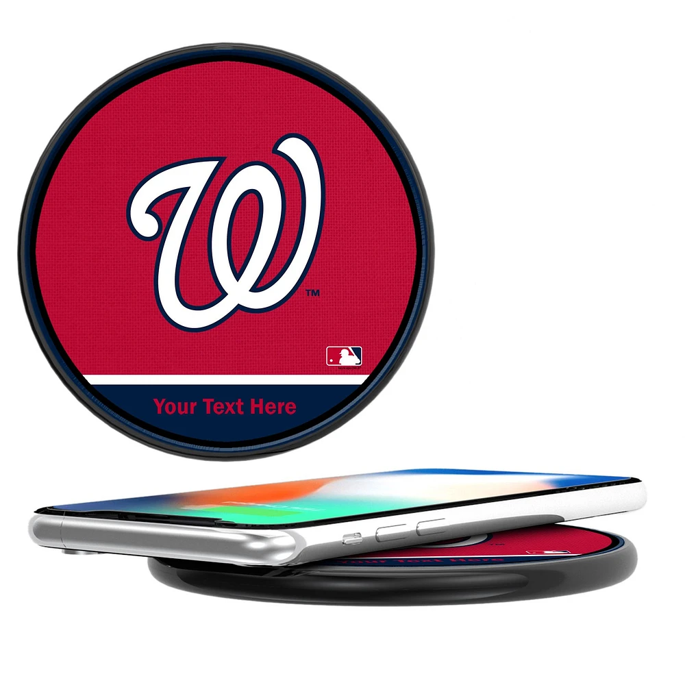 Washington Nationals Personalized 10-Watt Wireless Phone Charger