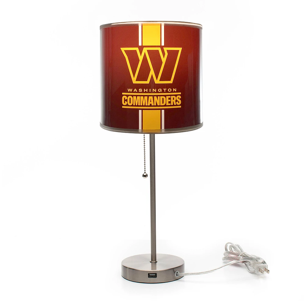 Imperial Washington Commanders Chrome Desk Lamp