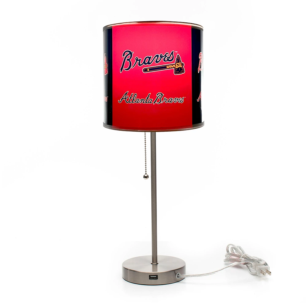 Imperial Atlanta Braves Chrome Desk Lamp