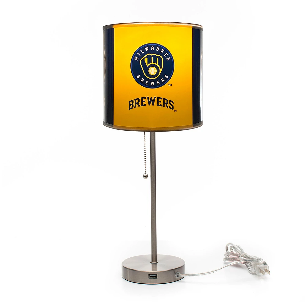 Imperial Milwaukee Brewers Chrome Desk Lamp
