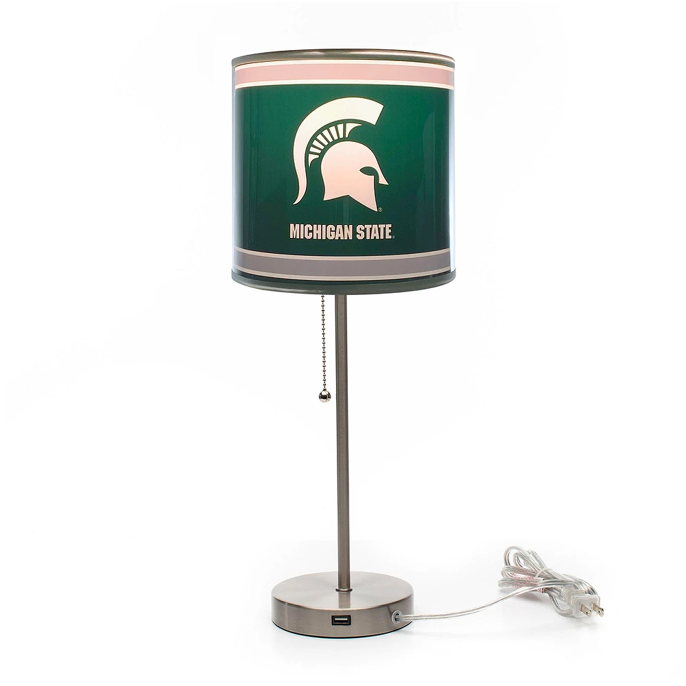 Imperial Michigan State Spartans Chrome Desk Lamp
