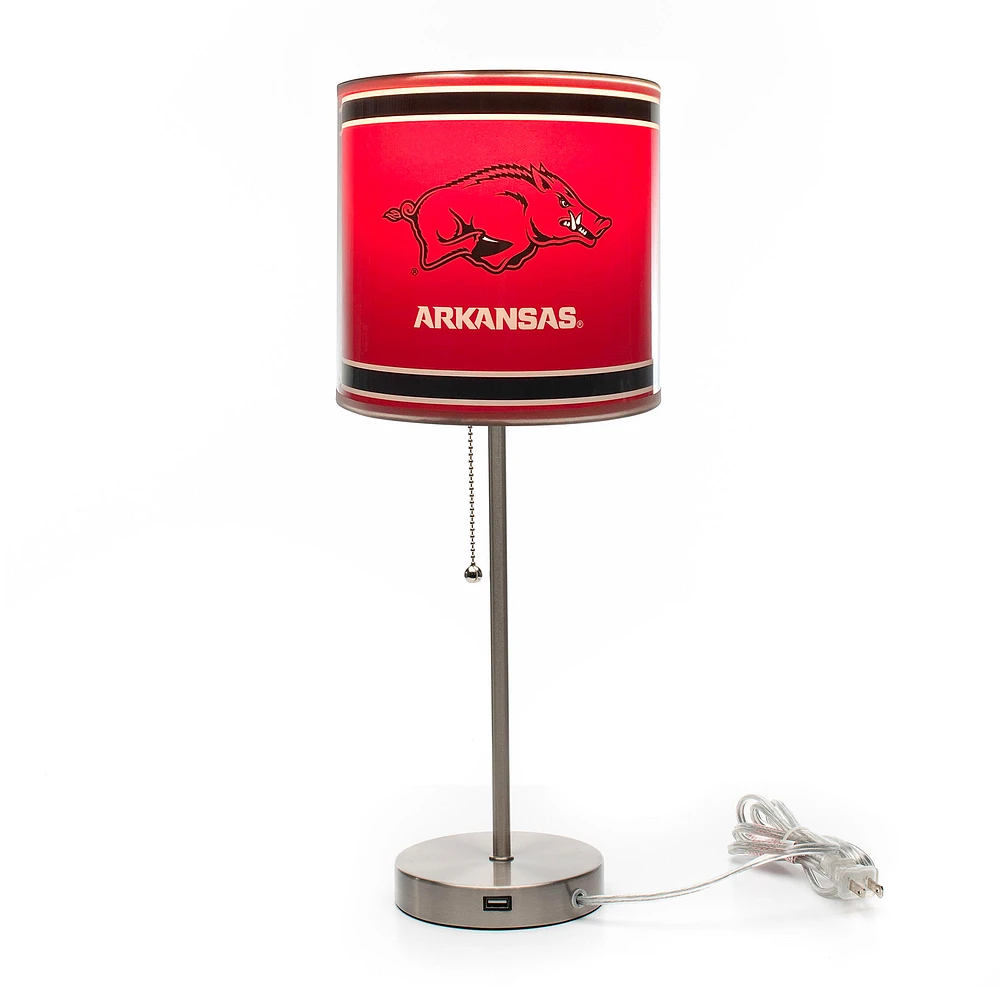Imperial Arkansas Razorbacks Chrome Desk Lamp