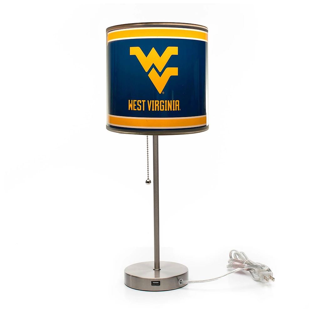 Imperial West Virginia Mountaineers Chrome Desk Lamp