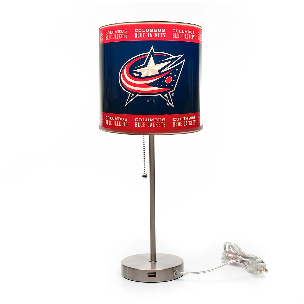 Imperial Columbus Blue Jackets Chrome Desk Lamp