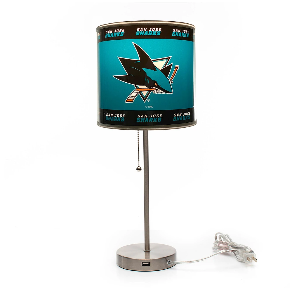 Imperial San Jose Sharks Chrome Desk Lamp