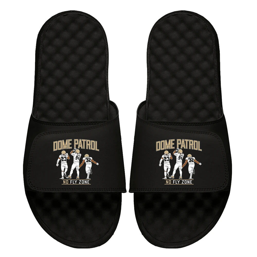 Youth BreakingT x ISlide Black NFLPA Dome Patrol Slide Sandals