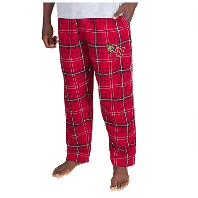 Men's Concepts Sport Red/Black Caldwell Cougars Ultimate Flannel Pants