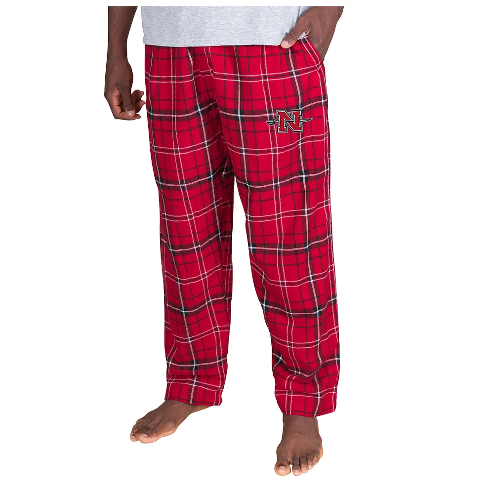 Men's Concepts Sport Red/Black Nicholls State Colonels Ultimate Flannel Pants